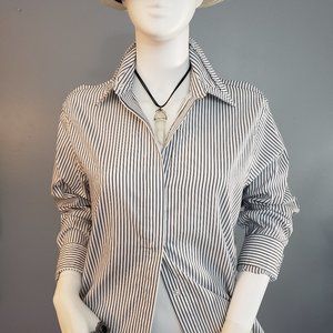 Kendall & Kylie Striped Button Down Shirt
